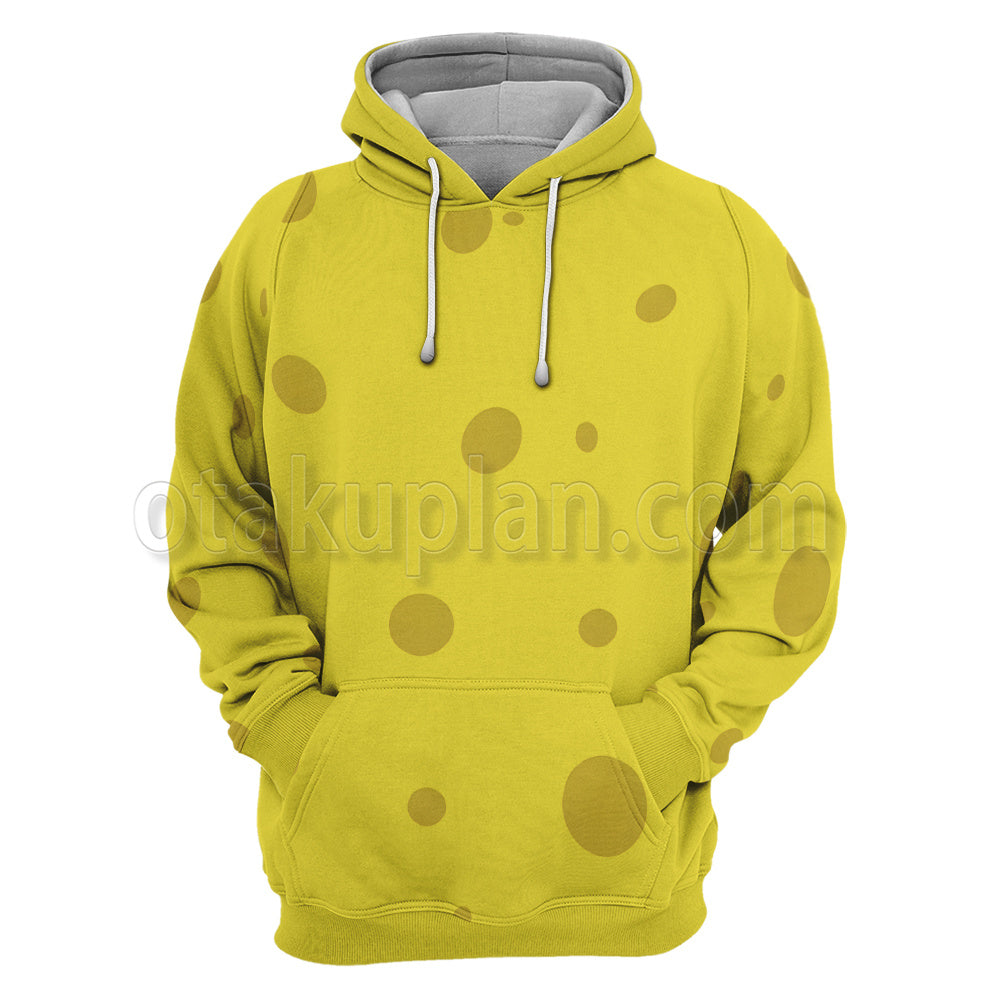 Spongebob Yellow Sponge Cosplay Hoodie