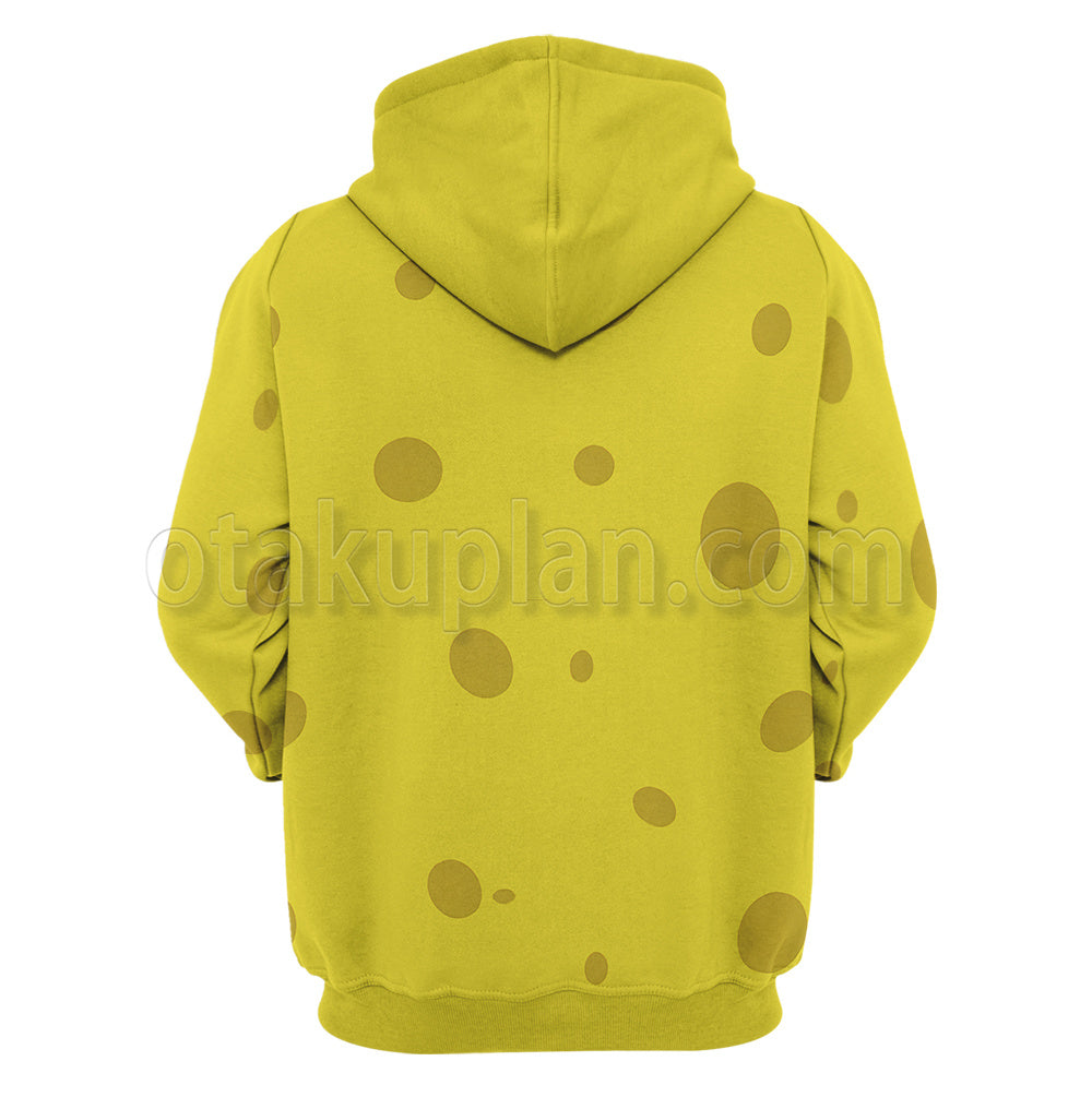 Spongebob Yellow Sponge Cosplay Hoodie