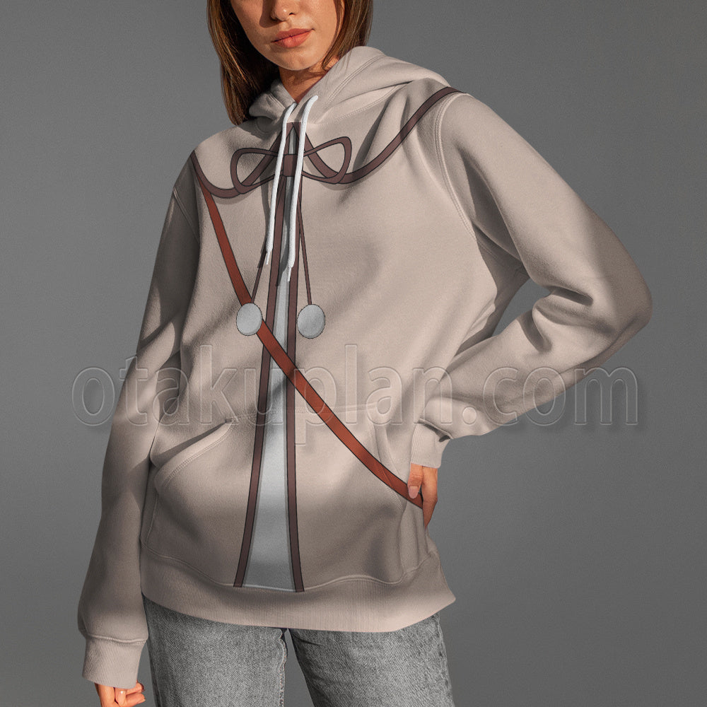 Spy X Family Code White Forger Anya Brown Cosplay Hoodie