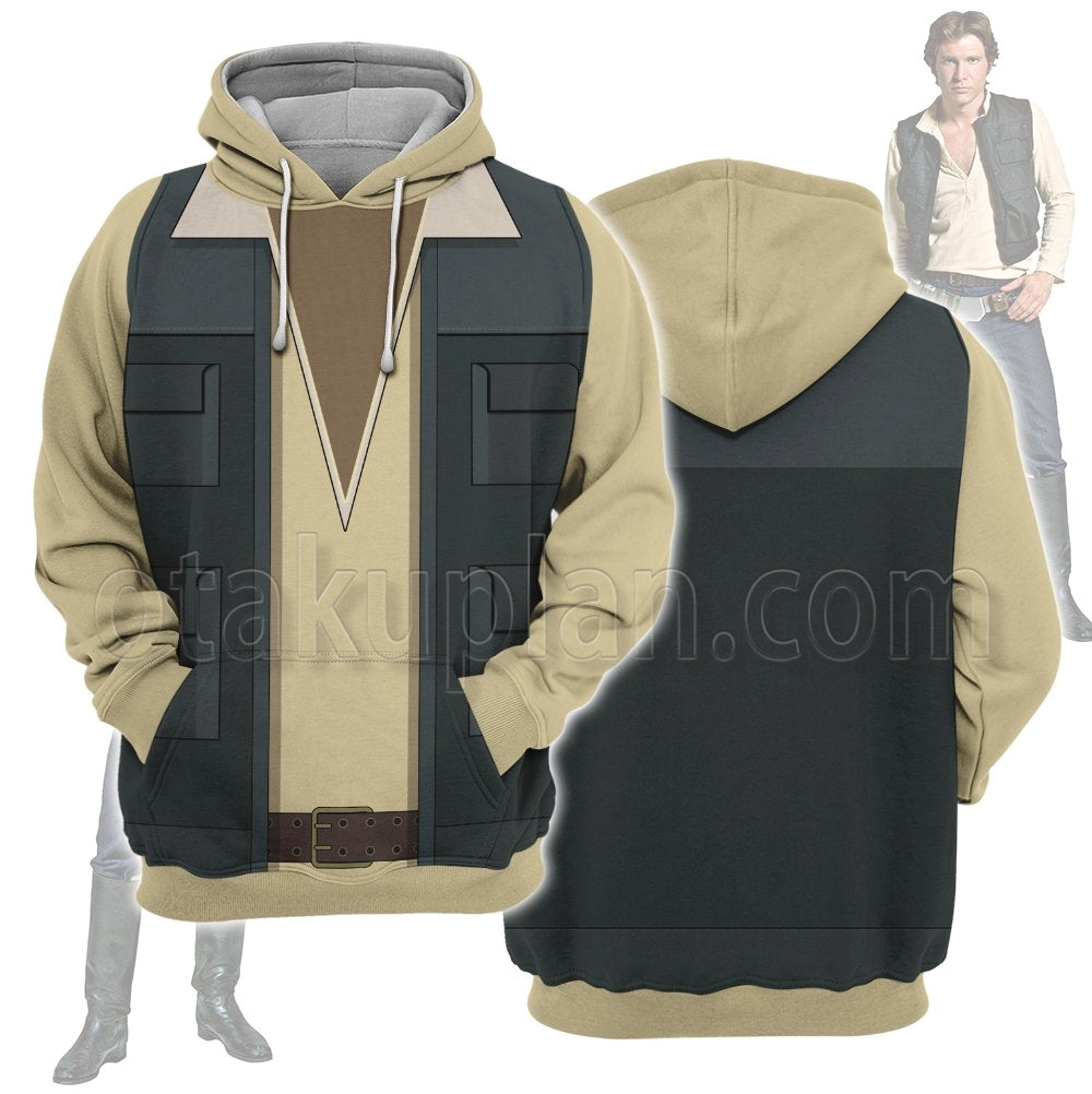 Wars Episode IV A New Hope 1977 Han Solo Cosplay Hoodie