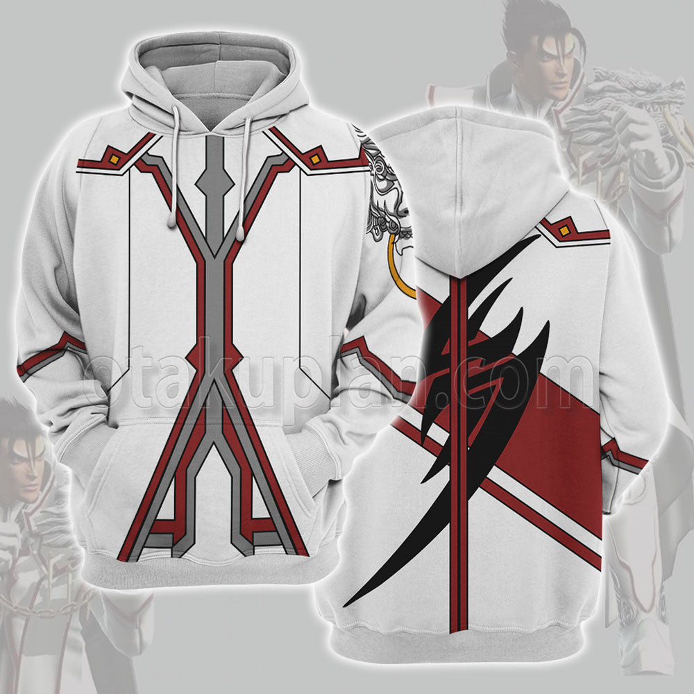 Tekken Jin Kazama White Cosplay Hoodie