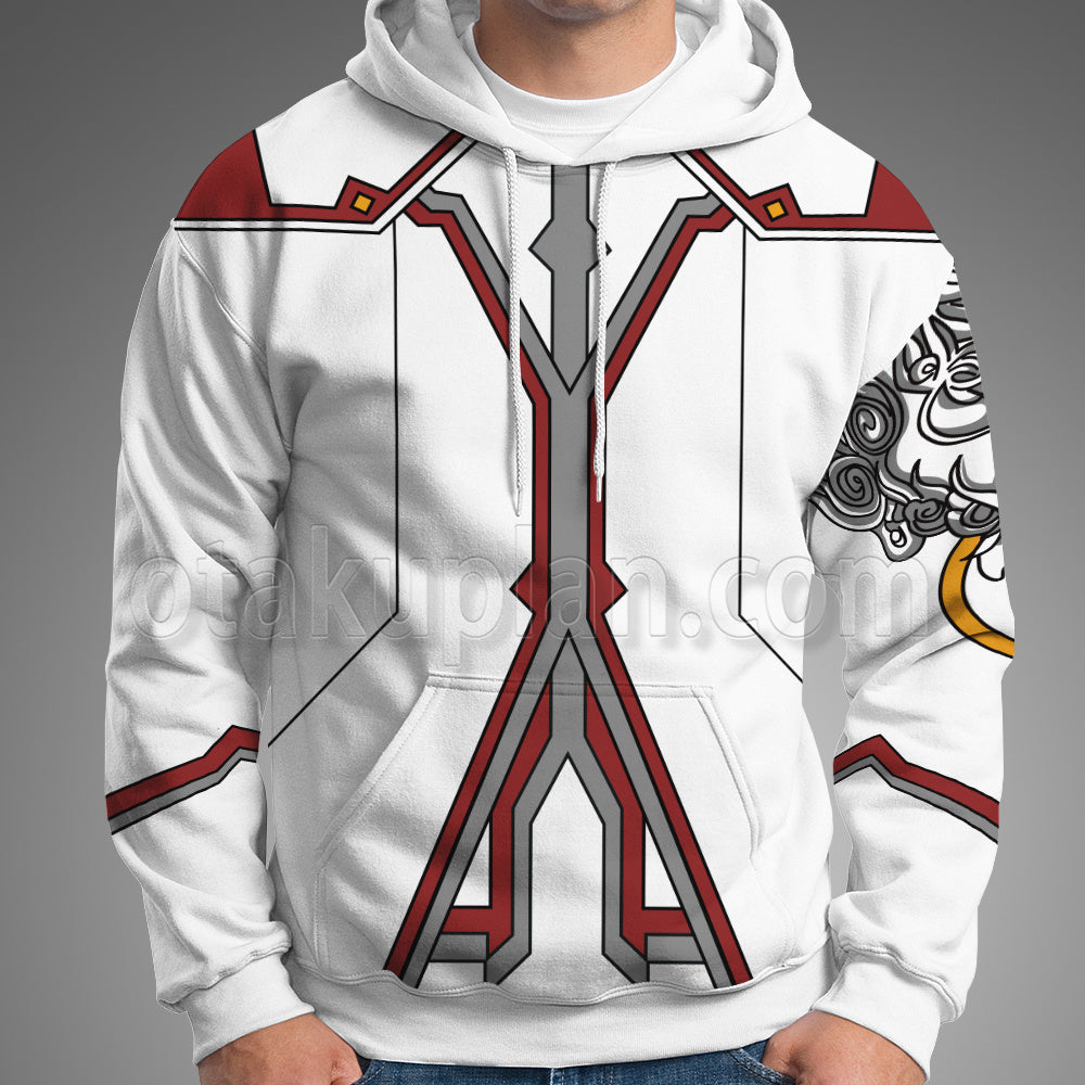 Tekken Jin Kazama White Cosplay Hoodie