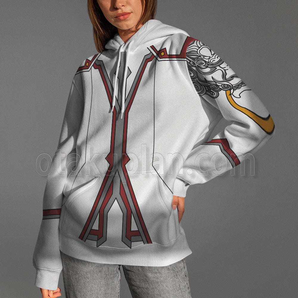 Tekken Jin Kazama White Cosplay Hoodie