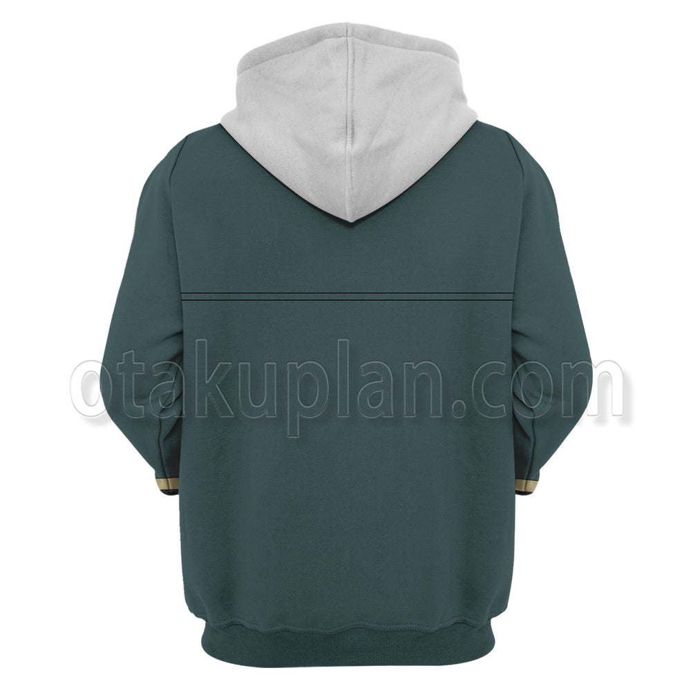 The Eminence In Shadow Kagenou Cid Green Uniform Cosplay Hoodie
