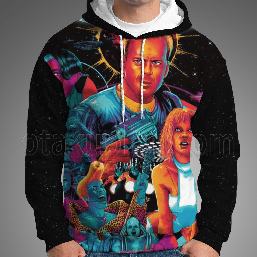 The Fifth Element 1997 Leeloo Korben Dallas Hoodie