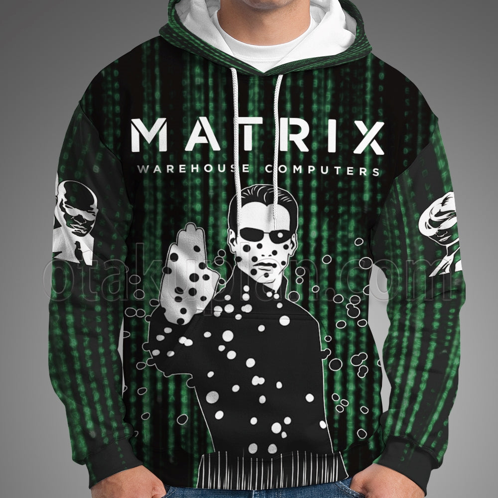 The Matrix 1999 Green Cyber Hoodie