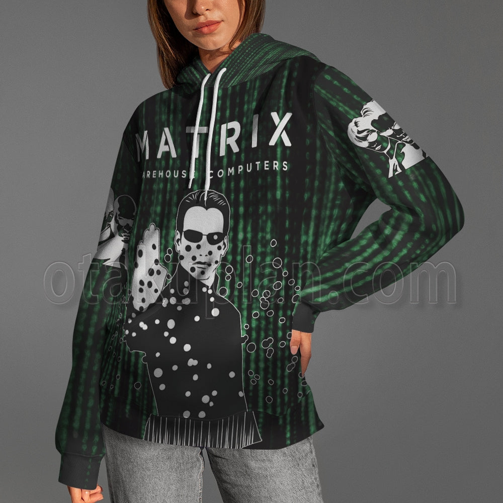 The Matrix 1999 Green Cyber Hoodie