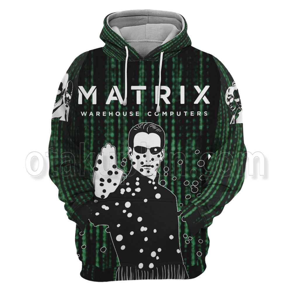 The Matrix 1999 Green Cyber Hoodie