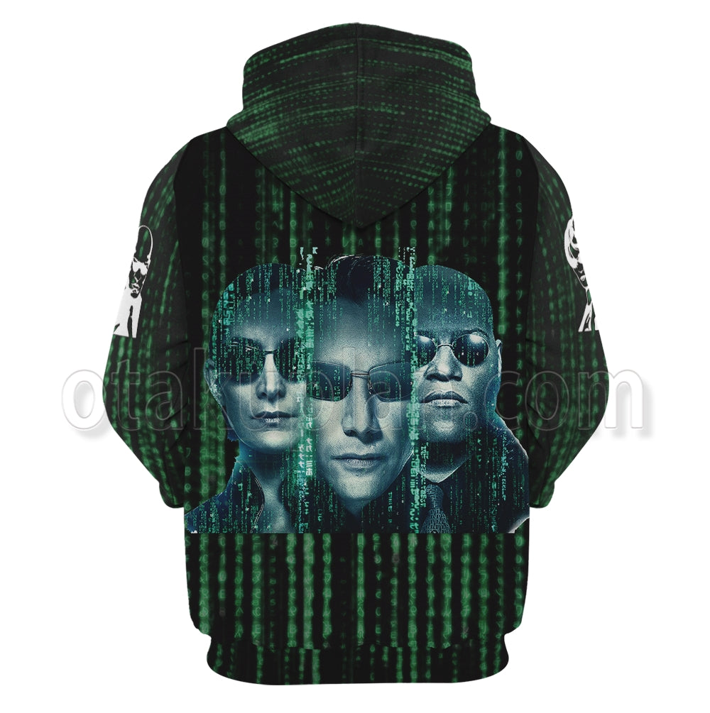 The Matrix 1999 Green Cyber Hoodie