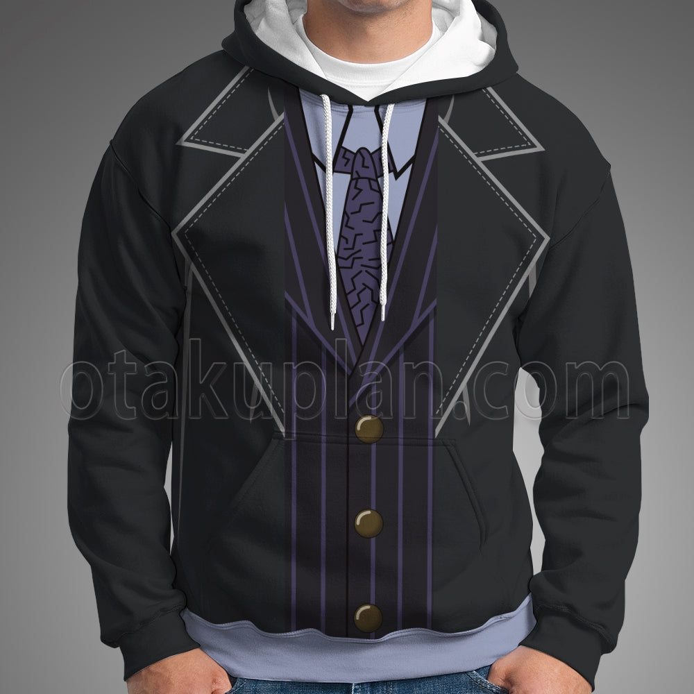 The Matrix Morpheus Stripe Uniform Cosplay Hoodie