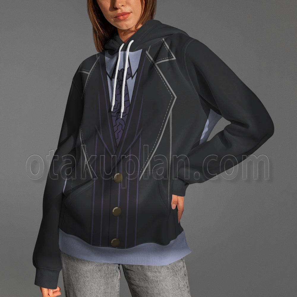 The Matrix Morpheus Stripe Uniform Cosplay Hoodie