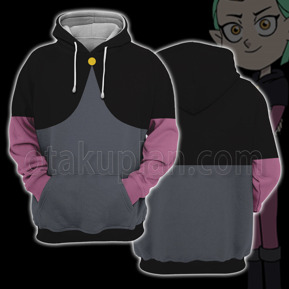 The Owl House Amity Blight Uniform Dq Cosplay Hoodie