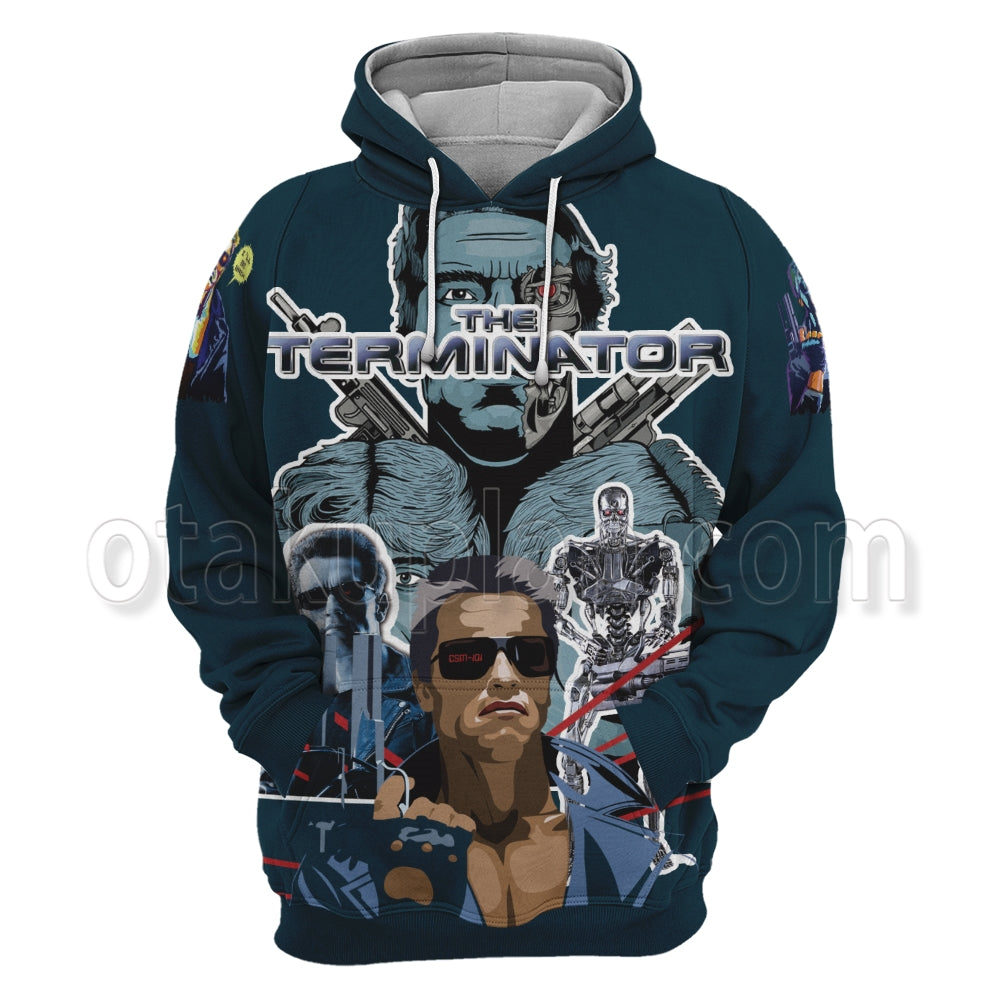 The Terminator I Will Be Back Navy Blue Hoodie