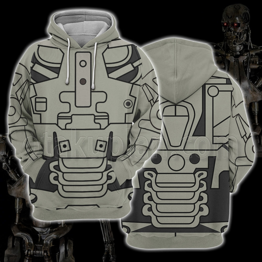 The Terminator Robert Endoskeleton Cosplay Hoodie