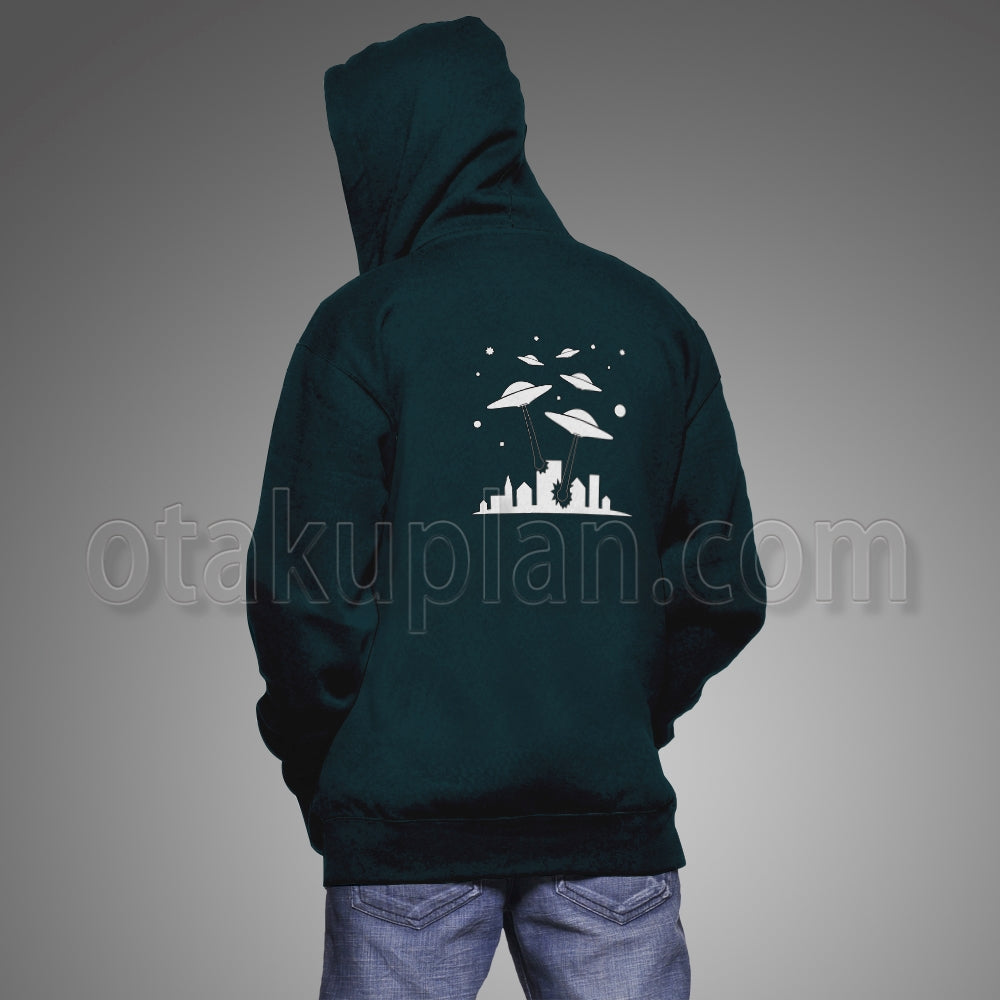 The War Of The Worlds 1953 Alien Green Hoodie