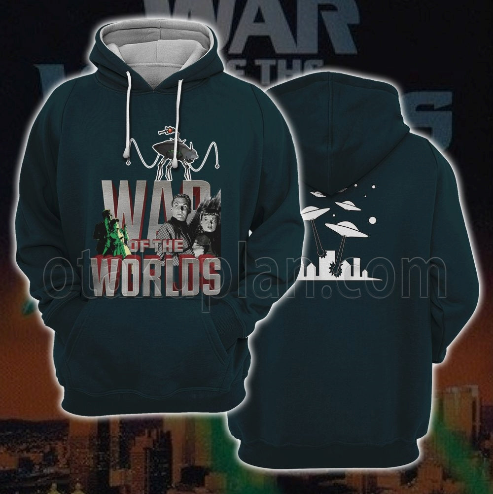 The War Of The Worlds 1953 Alien Green Hoodie