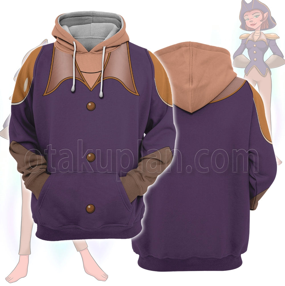 Treasure Planet Captain Amelia Uniform Cosplay Hoodie