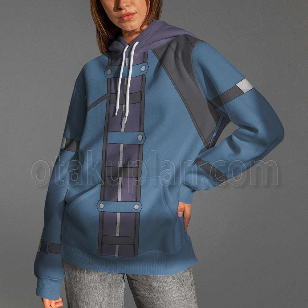 Tsukimichi Moonlit Fantasy Misumi Blue Uniform Cosplay Hoodie