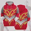 Ultraman Mebius Red Cosplay Hoodie