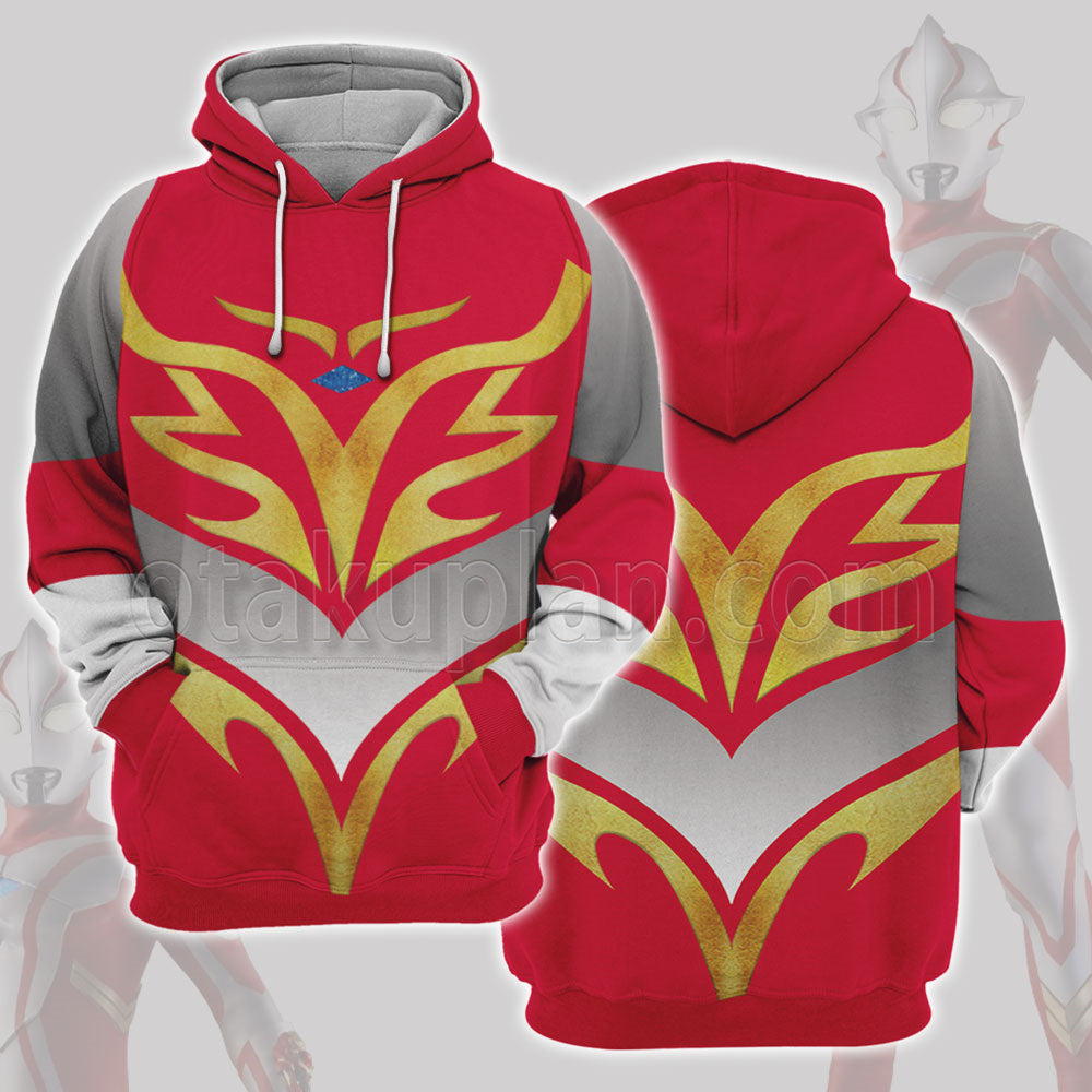 Ultraman Mebius Red Cosplay Hoodie