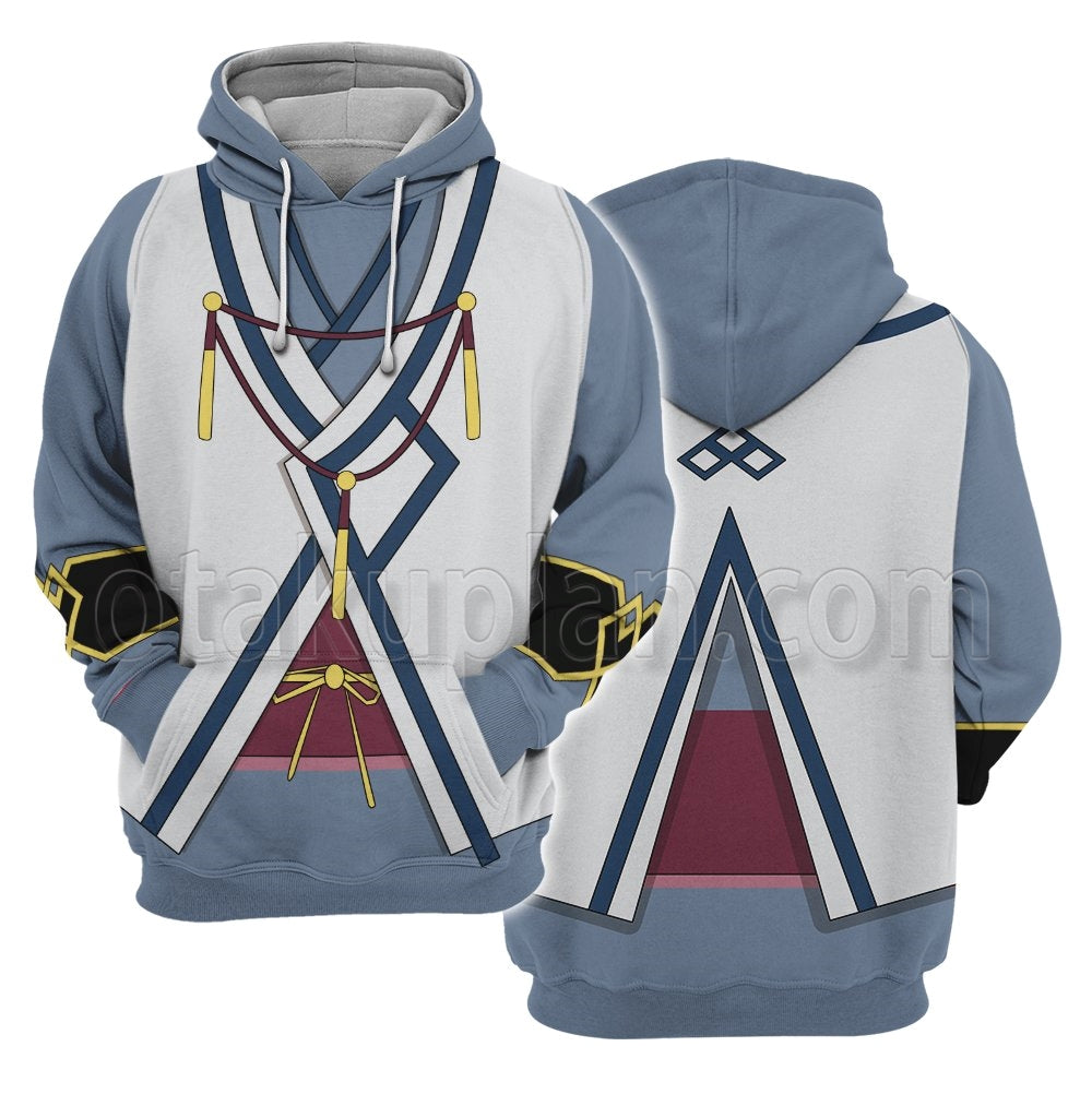 Utawarerumono Mask of Deception Haku Cosplay Hoodie