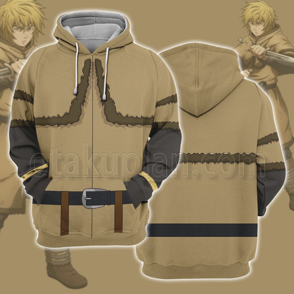 Vinland Saga Thorfinn Brown Cosplay Hoodie