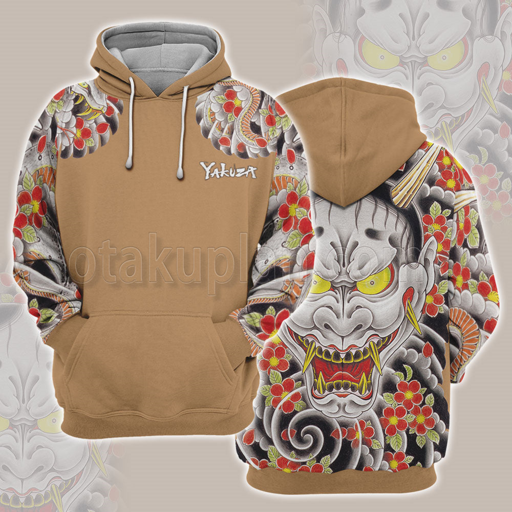 Yakuza Like A Dragon Goro Majima Tattoo Cosplay Hoodie