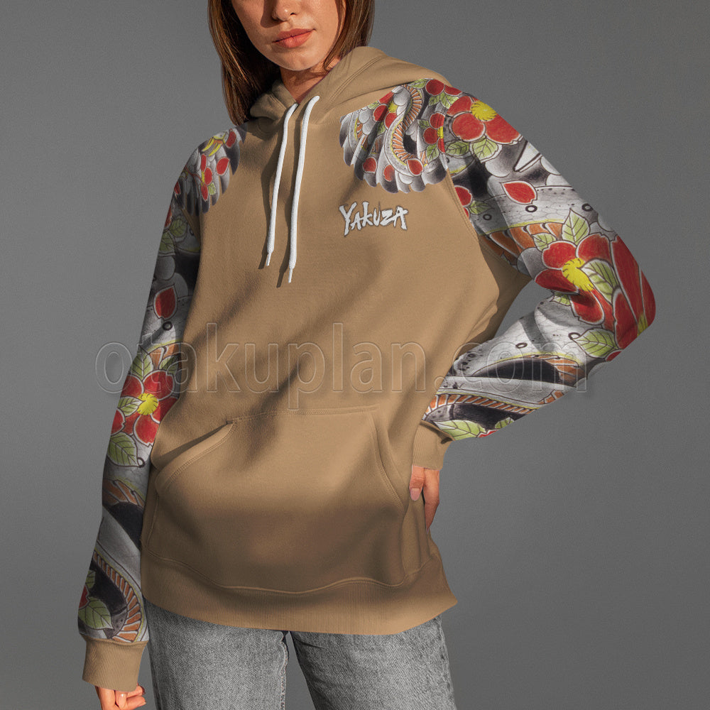 Yakuza Like A Dragon Goro Majima Tattoo Cosplay Hoodie