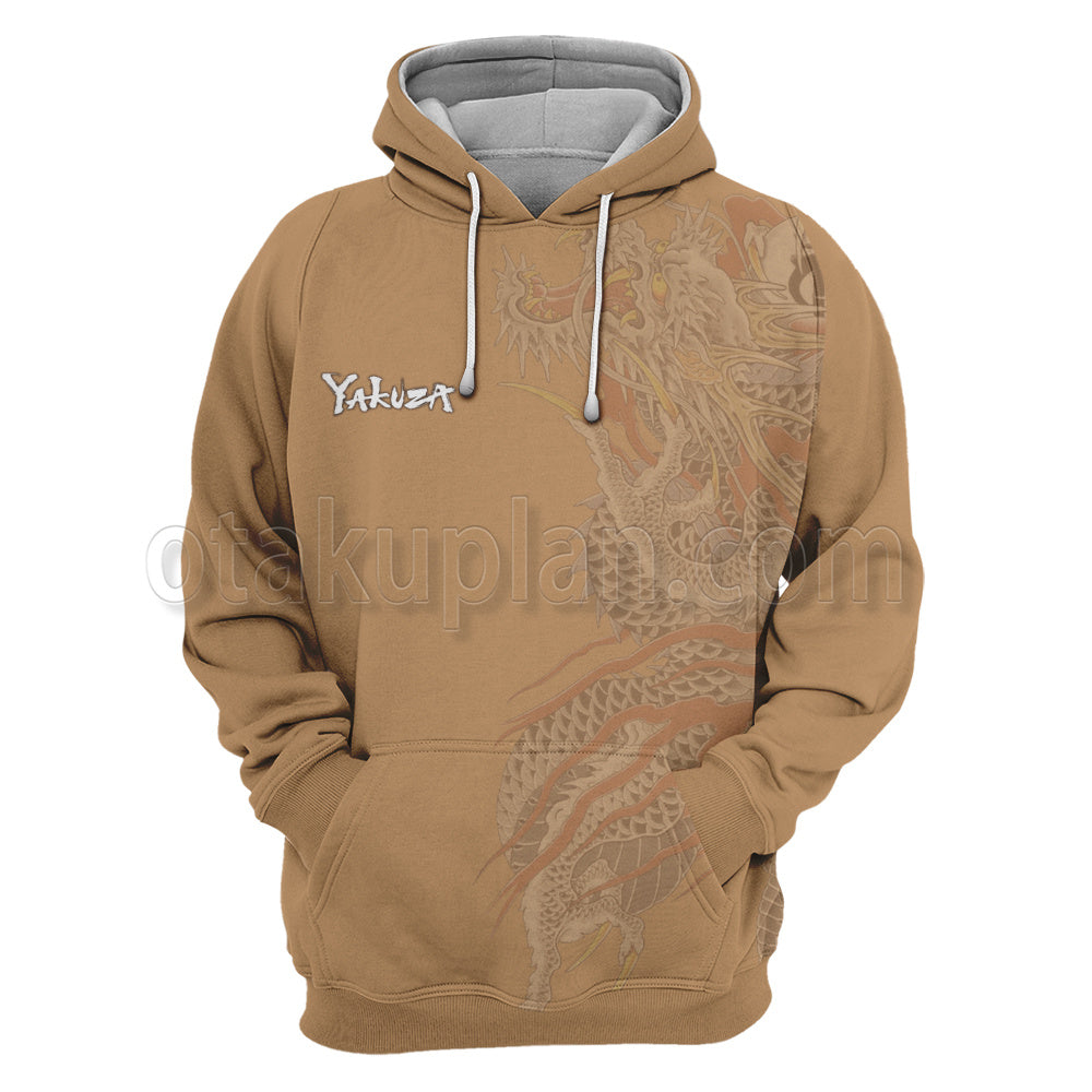 Yakuza Like A Dragon Kazuma Kiryu Tattoo Cosplay Hoodie