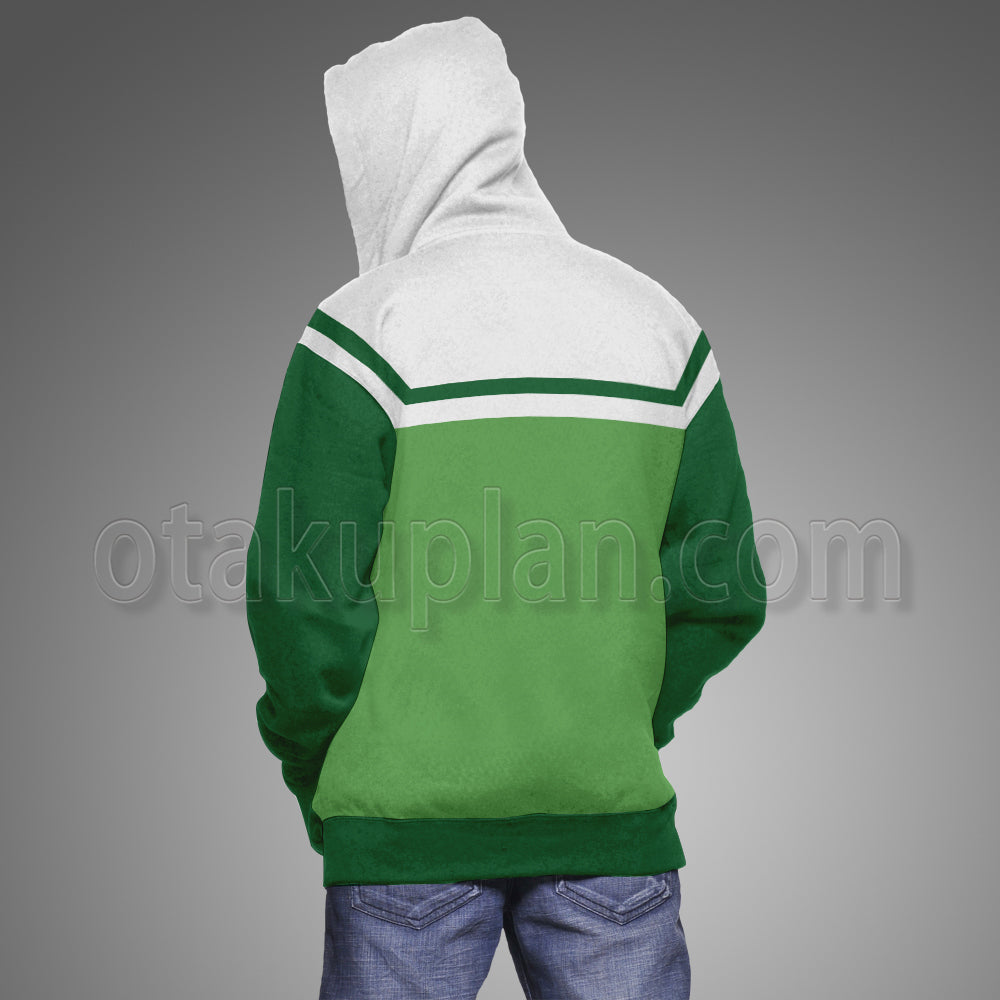 Your Turn To Die Kanna Kizuchi Green Cosplay Hoodie