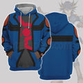 Yu Gi Oh Fudo Yusei Blue Cosplay Hoodie