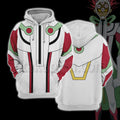 Yu Gi Oh Vrains Revolver White Combat Clothing Cosplay Hoodie