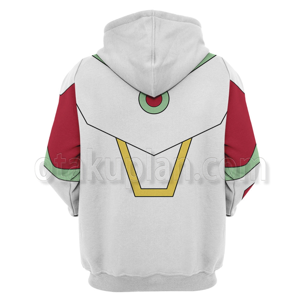 Yu Gi Oh Vrains Revolver White Combat Clothing Cosplay Hoodie