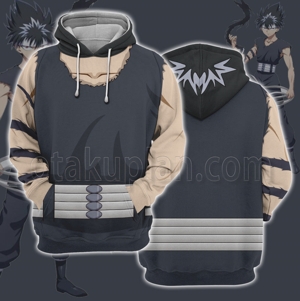 Yu Yu Hakusho Ghost Files Hiei Black Cosplay Hoodie