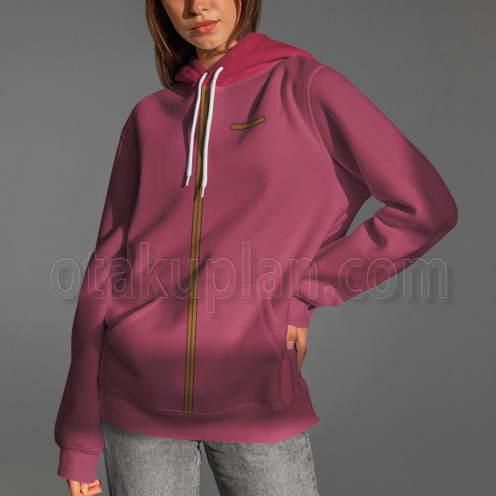 Yu Yu Hakusho Ghost Files Kurama Pink Cosplay Hoodie