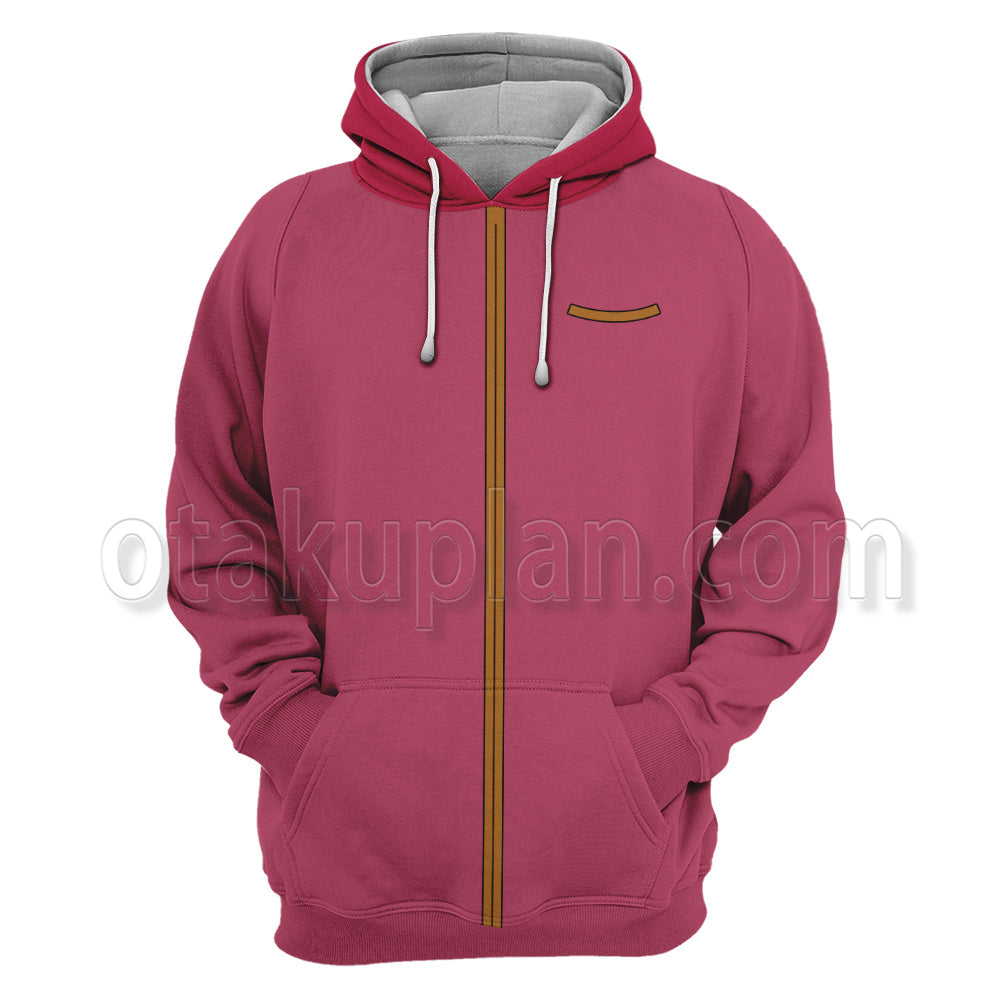 Yu Yu Hakusho Ghost Files Kurama Pink Cosplay Hoodie