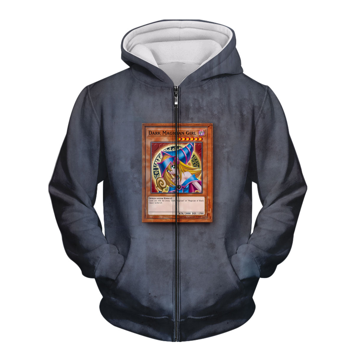 Yugioh Dark Magician Girl Card On Gray Background Anime Apparel