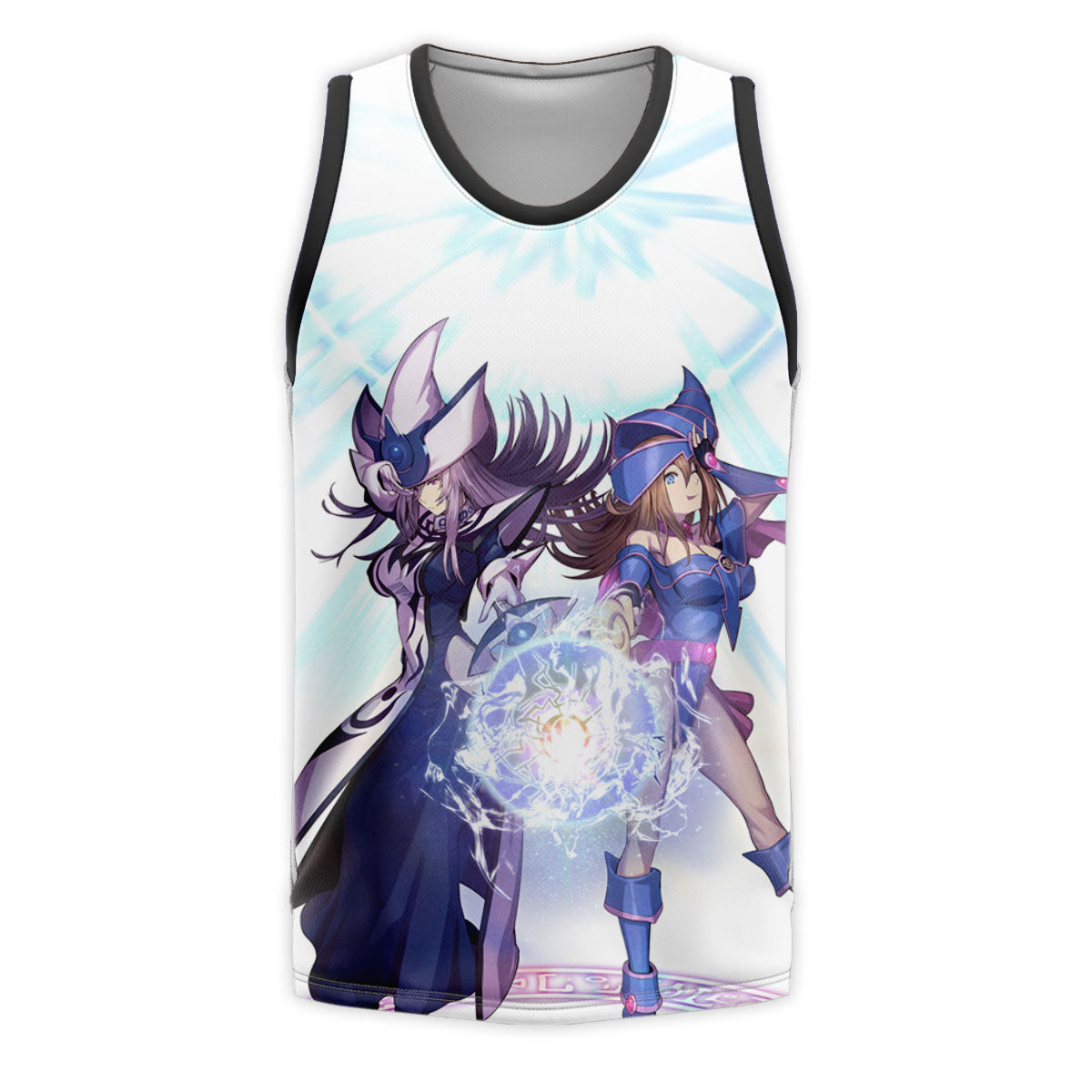 Yugioh Dark Magician Girl Casting Blue Magic Spell Anime Apparel