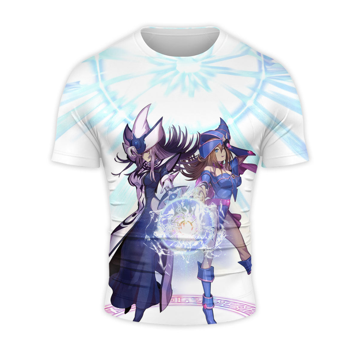 Yugioh Dark Magician Girl Casting Blue Magic Spell Anime Apparel