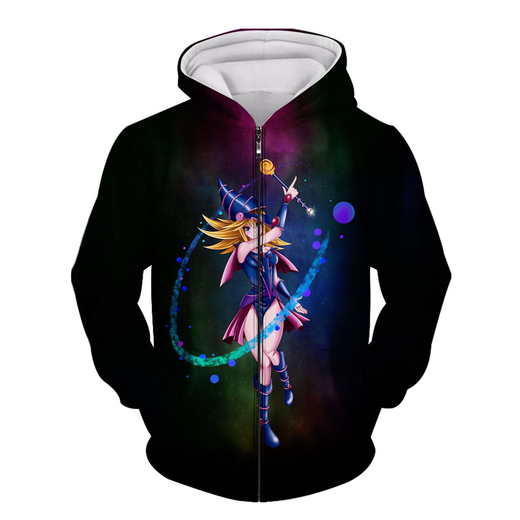 Yugioh Dark Magician Girl Casting Deep Purple Magic Anime Apparel