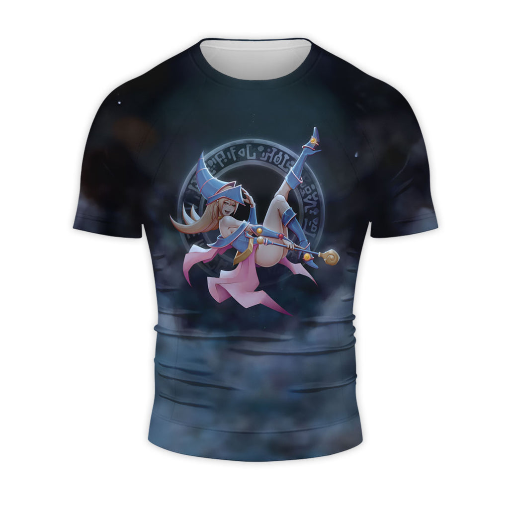 Yugioh Dark Magician Girl Floating In Blue Pink Mist Anime Apparel