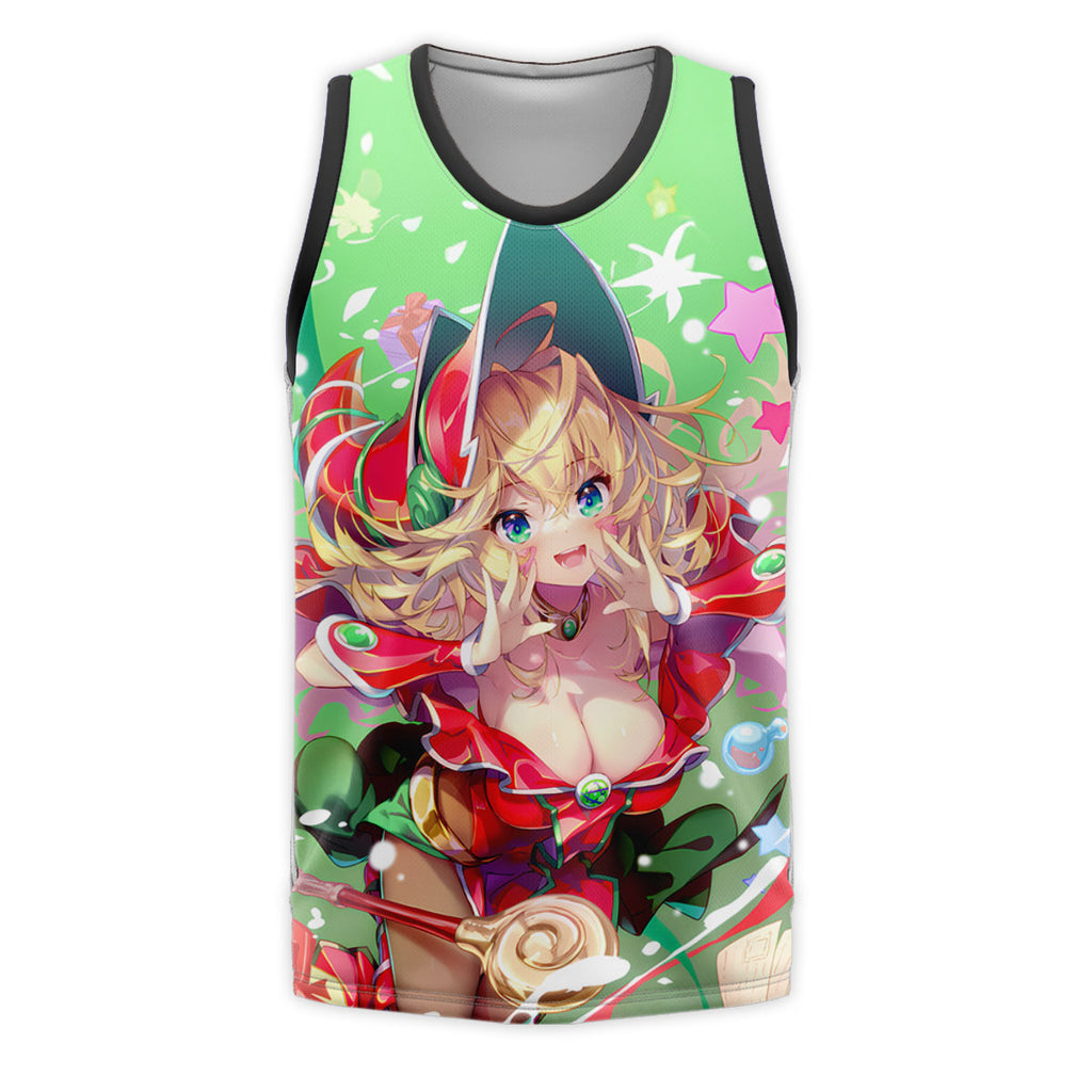 Yugioh Dark Magician Girl Green Festive Scene Anime Apparel