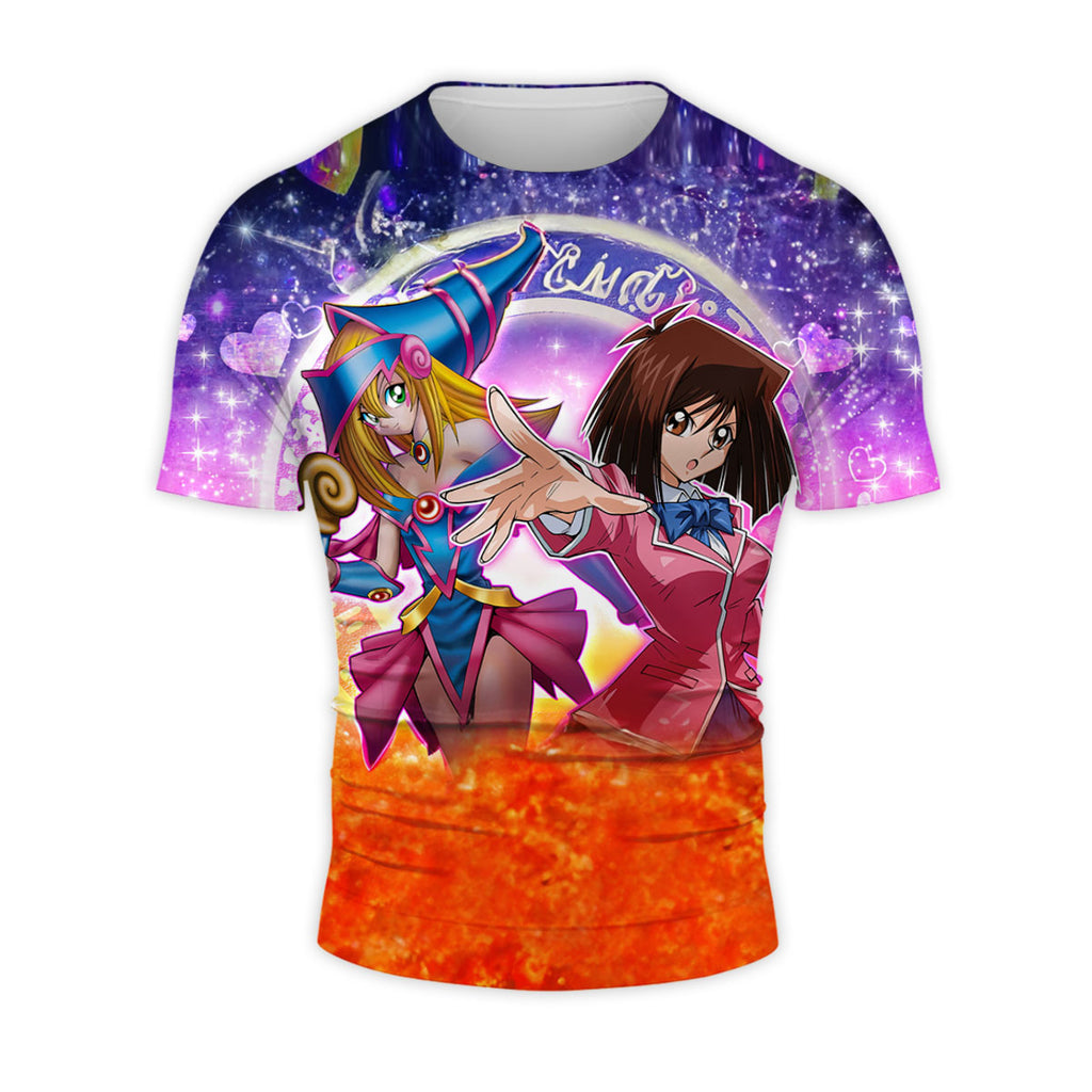 Yugioh Dark Magician Girl Tea Gardner Standing With Sparkling Pink Stars Anime Apparel