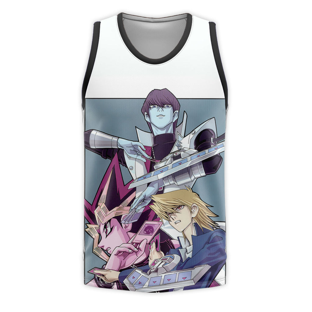 Yugioh Dark Magician Holding Blue Card Standing Anime Apparel