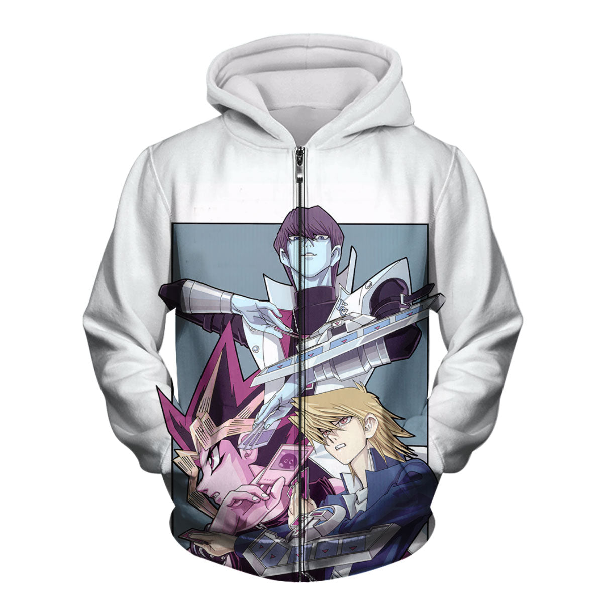 Yugioh Dark Magician Holding Blue Card Standing Anime Apparel