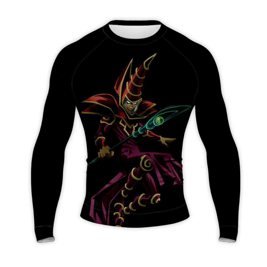 Yugioh Dark Magician Holding Red Staff In Battle Anime Apparel