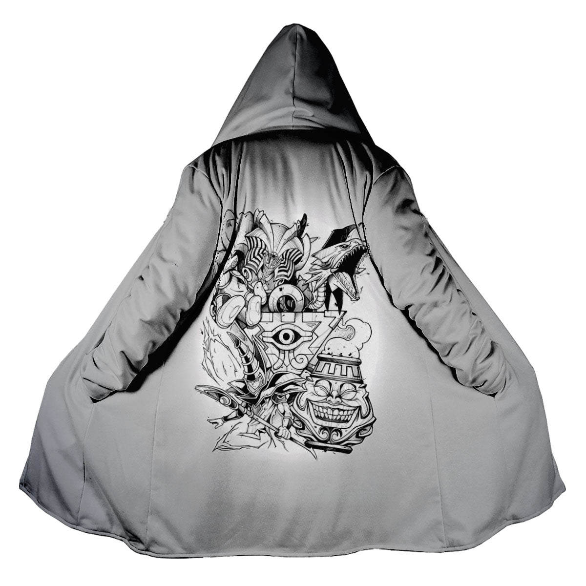 Yugioh Dark Magician Monochrome Combat Stance Illustration Anime Apparel