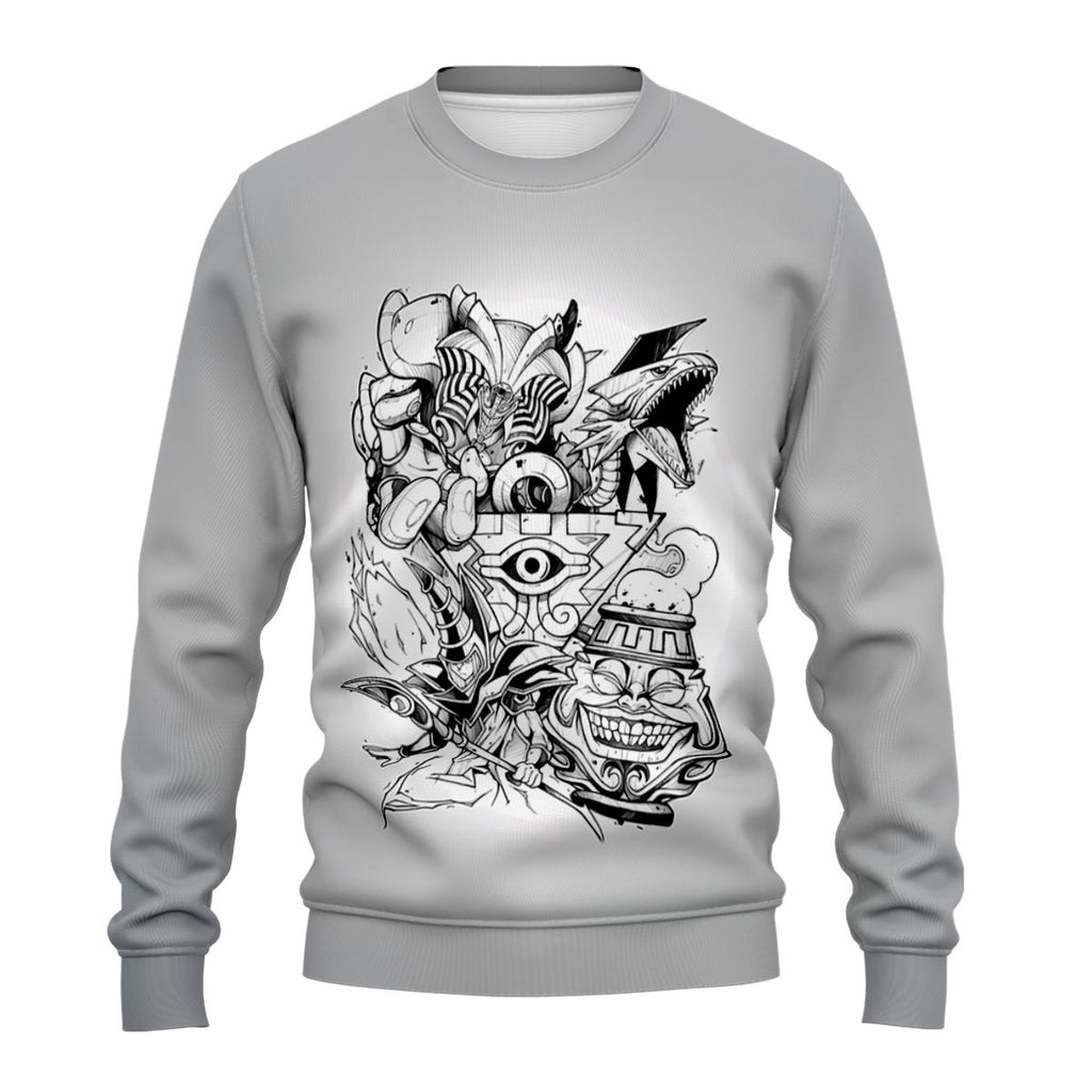 Yugioh Dark Magician Monochrome Combat Stance Illustration Anime Apparel