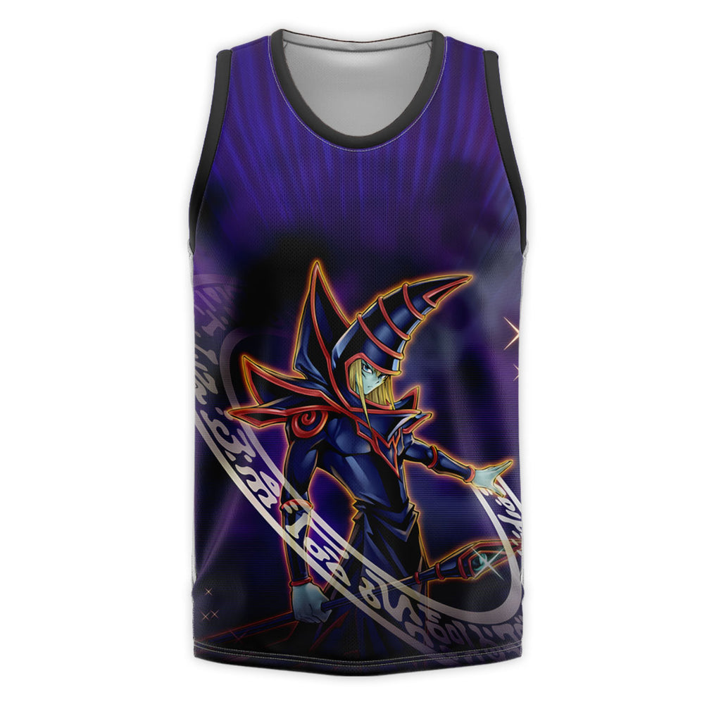Yugioh Dark Magician Standing In Purple Magic Circle Anime Apparel