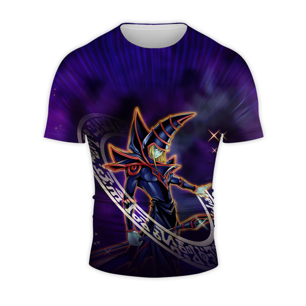 Yugioh Dark Magician Standing In Purple Magic Circle Anime Apparel